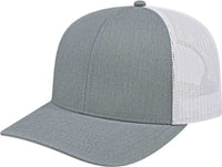 Cap America I3038 Poly/Cotton Mesh Back Cap - Heather White | HIT a Double