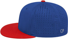 Cap America i8503 Flexfit Perforated Performance Cap - Royal Red - HIT a Double - 4