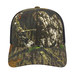 Cap America i8511 Flexfit 110 Camo Trucker Mesh Back Cap - Mossy Oak Break Up Black | HIT a Double