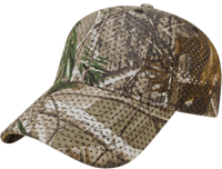 Cap America I2028 Polyester Large Mesh Camo Cap - Realtree AP | HIT a Double