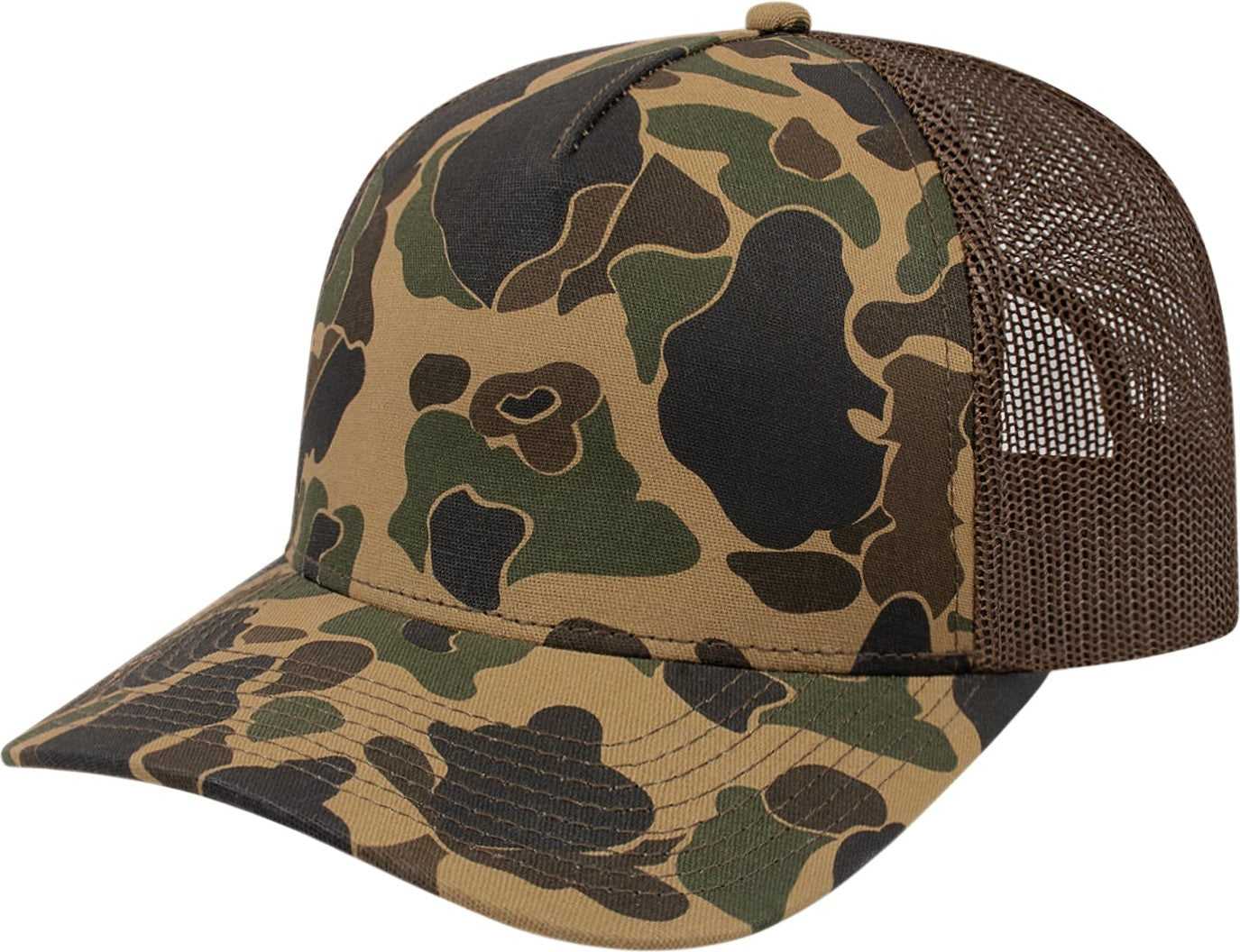 Cap America i2023 Duck Camo Trucker Mesh Back Cap - Walnut Brown | HIT a Double