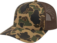 Cap America i2023 Duck Camo Trucker Mesh Back Cap - Walnut Brown | HIT a Double