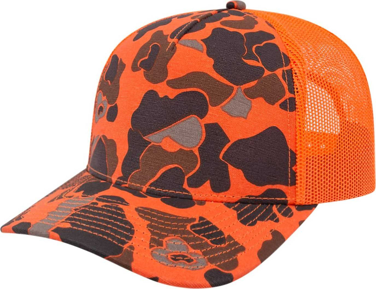 Cap America i2023 Duck Camo Trucker Mesh Back Cap - Blaze | HIT a Double