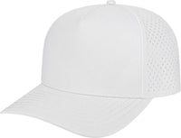 Cap America i8540 Premium Water-Resistant Perforated Cap - White | HIT a Double