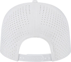 Cap America i8540 Premium Water-Resistant Perforated Cap - White | HIT a Double