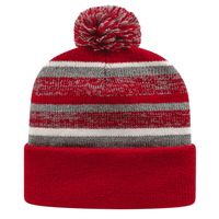 Cap America IK65 Fleece Lined Knit with Cuff Beanie   Heather Red White   HIT a Double   1