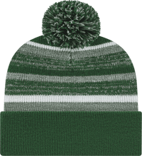 Cap America IK65 Fleece Lined Knit with Cuff Beanie   Hunter Heather White   HIT a Double   1
