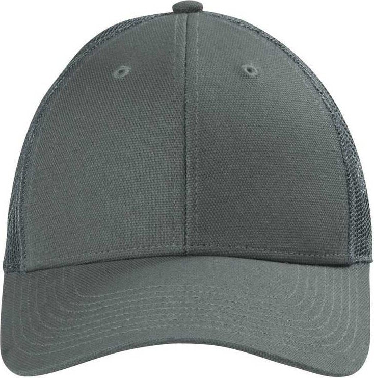 CornerStone CS811 Canvas Mesh Back Cap - Charcoal | HIT a Double