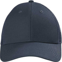 CornerStone CS811 Canvas Mesh Back Cap - Navy Blue | HIT a Double