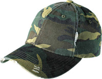 District DT600 Distressed Cap - Military Camo | HIT a Double