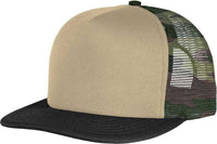 District DT624 Flat Bill Snapback Trucker Cap - Military Camo - HIT a Double - 1
