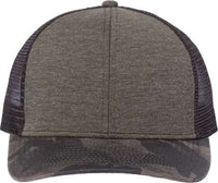 Dri Duck 3358 Pique Trucker Cap - Rock Camo | HIT a Double