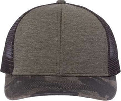 Dri Duck 3358 Pique Trucker Cap - Rock Camo | HIT a Double