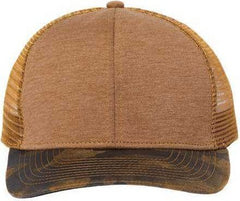 Dri Duck 3358 Pique Trucker Cap - Saddle Camo | HIT a Double