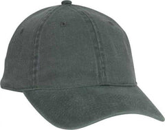 OTTO 10-271 Stretchable Washed Pigment Dyed Cotton Twill Low Profile Pro Style Soft Crown Cap - Dark Green | HIT a Double