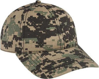 OTTO 103-1178 Digital Camouflage 6 Panel Low Profile Baseball Cap - Black Dark Green DarkKhaki | HIT a Double
