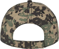 OTTO 103-1178 Digital Camouflage 6 Panel Low Profile Baseball Cap - Black Dark Green DarkKhaki | HIT a Double