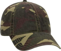OTTO 103-713 Camouflage Garment Washed Cotton Twill Low Profile Pro Style Cap - Camo 001 | HIT a Double