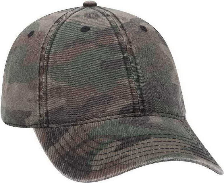 OTTO 103-713 Camouflage Garment Washed Cotton Twill Low Profile Pro Style Cap - Camo 004 | HIT a Double