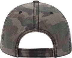 OTTO 103-713 Camouflage Garment Washed Cotton Twill Low Profile Pro Style Cap - Camo 004 | HIT a Double