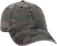 OTTO 103-713 Camouflage Garment Washed Cotton Twill Low Profile Pro Style Cap - Camo 004 | HIT a Double