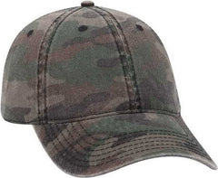 OTTO 103-713 Camouflage Garment Washed Cotton Twill Low Profile Pro Style Cap - Camo 004 | HIT a Double