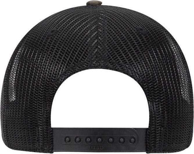 OTTO 105-1247 6 Panel Low Profile Syle Camouflage Cotton Twill Mesh Back Cap - Camo BlackMesh | HIT a Double