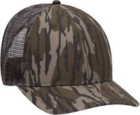 OTTO 171-1292 Mossy Oak Camouflage Superior Polyester Twill 6 Panel Low Profile Mesh Back Baseball Cap - Bottomland | HIT a Double