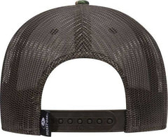 OTTO 171-1293 Mossy Oak Camouflage Superior Polyester Twill 6 Panel Low Profile Mesh Back Baseball Cap - Obsession Dark Olive Green - HIT a Double - 2