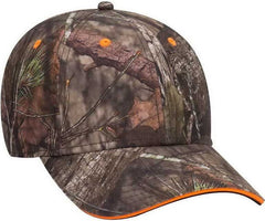 OTTO 171-1294  Mossy Oak Camouflage Superior Polyester Twill Sandwich Visor 6 Panel Low Profile Baseball Cap - Break Up Country | HIT a Double