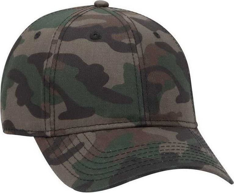 OTTO 78-1246 6 Panel Low Profile Syle Camouflage Cotton Twill Cap - Camo 4 | HIT a Double