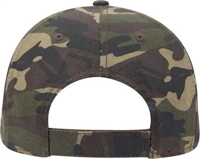 OTTO 78-1246 6 Panel Low Profile Syle Camouflage Cotton Twill Cap - Camo 8 | HIT a Double