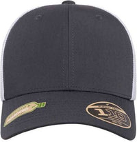 Flexfit 110R 110 Recycled Mesh Cap - Charcoal/ White | HIT a Double