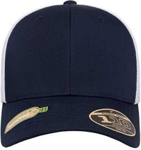 Flexfit 110R 110 Recycled Mesh Cap - Navy/ White | HIT a Double