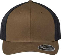 Flexfit 110M 110 Mesh-Back Cap - Coyote Brown Black | HIT a Double