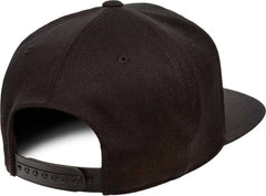 Flexfit 110 Flat Bill Snapback Cap - Black - HIT a Double