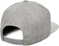 Flexfit 110 Flat Bill Snapback Cap - Heather Gray | HIT a Double