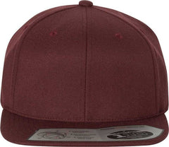 Flexfit 110 Flat Bill Snapback Cap - Maroon | HIT a Double