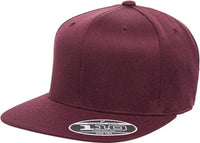 Flexfit 110 Flat Bill Snapback Cap - Maroon - HIT a Double