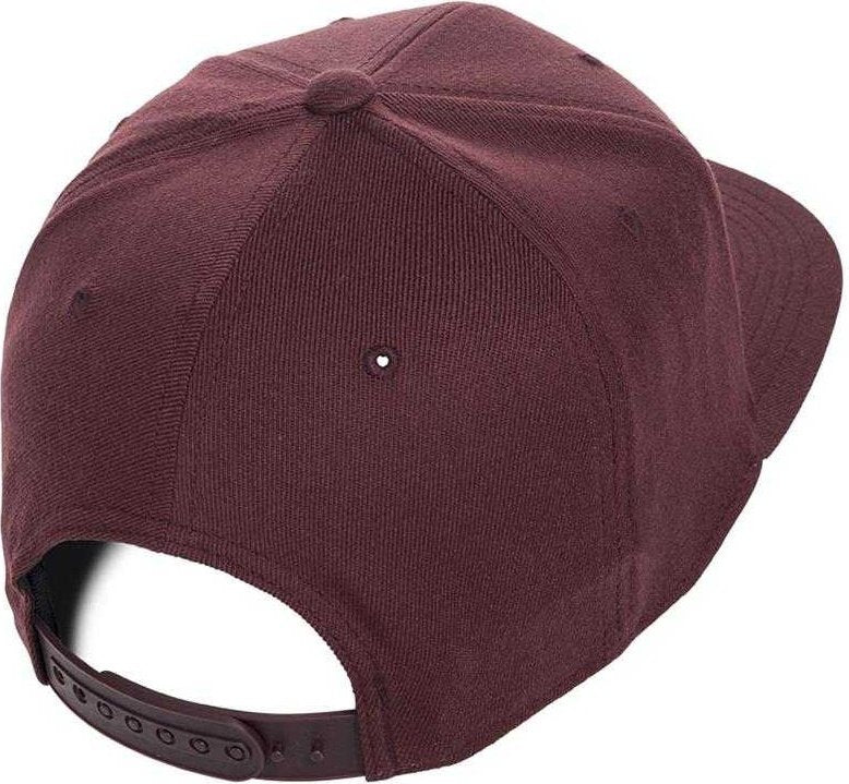 Flexfit 110 Flat Bill Snapback Cap - Maroon | HIT a Double