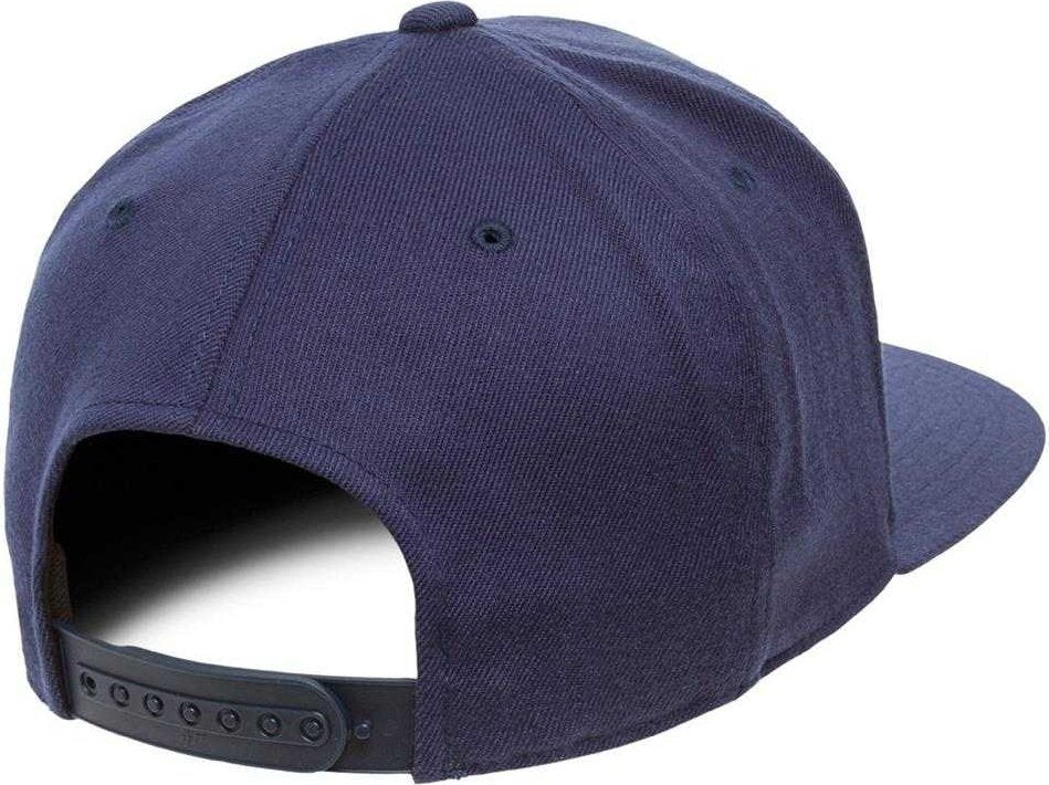 Flexfit 110 Flat Bill Snapback Cap - Navy - HIT a Double
