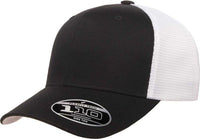 Flexfit 110 Mesh-Back Cap - Black White - HIT a Double