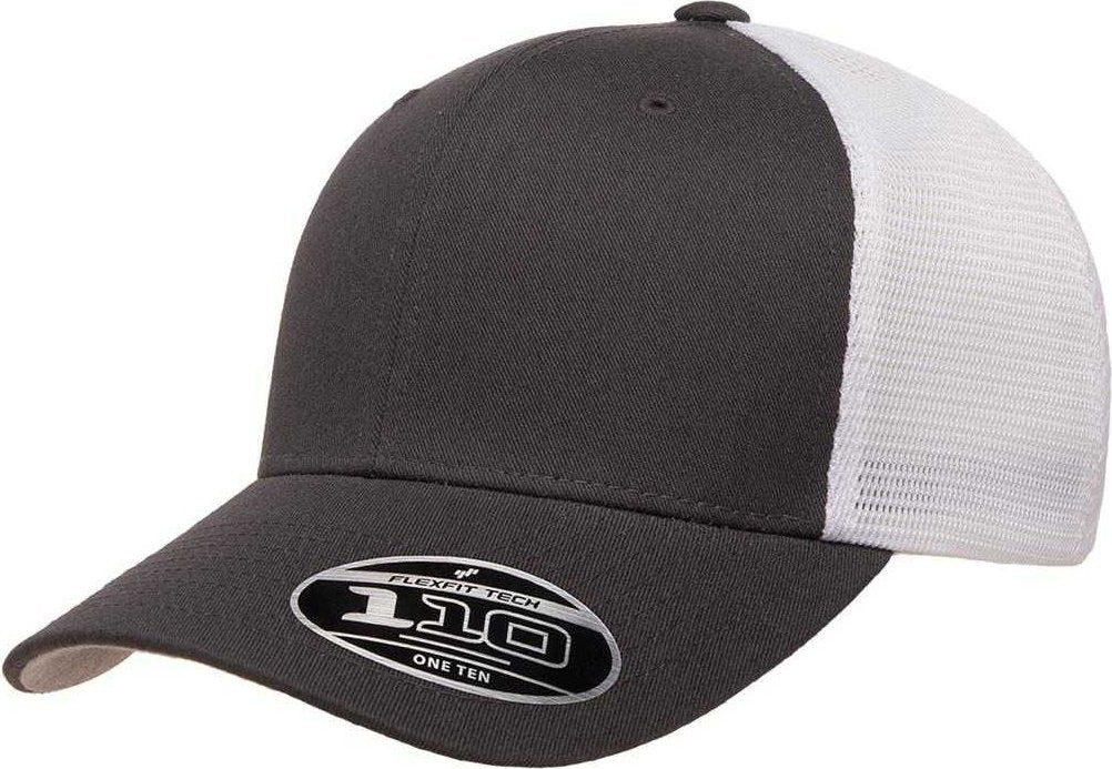 Flexfit 110 Mesh-Back Cap - Charcoal White - HIT a Double