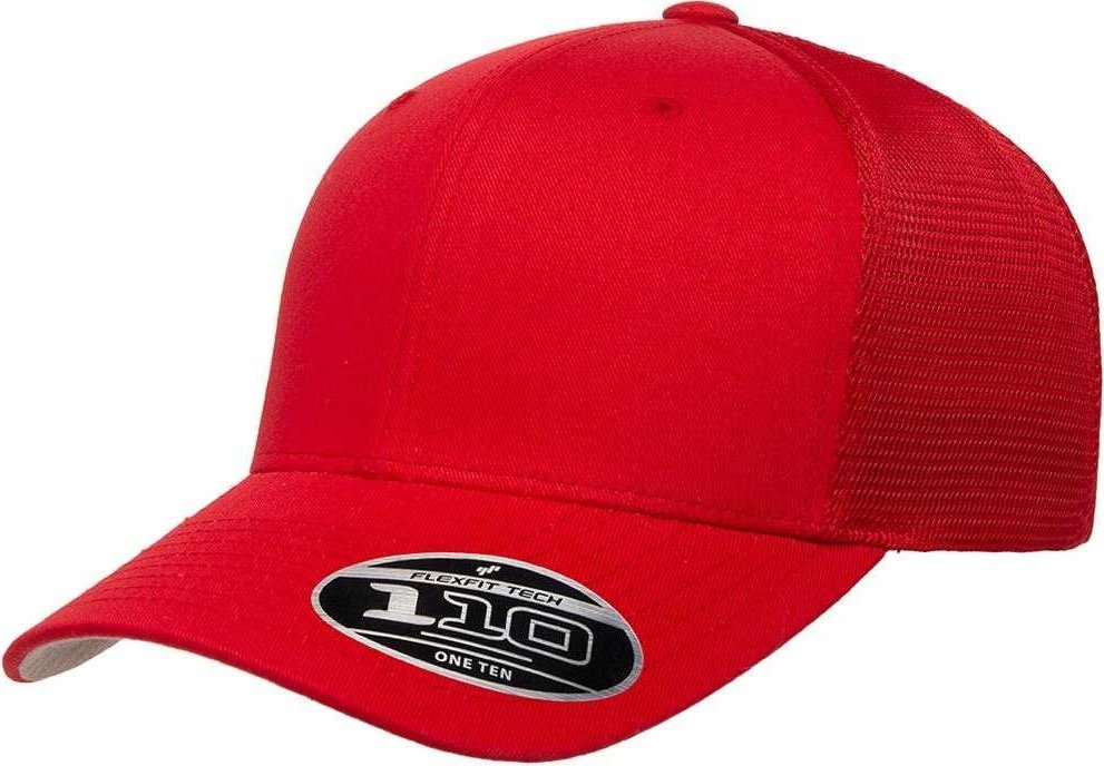 Flexfit 110 Mesh-Back Cap - Red | HIT a Double