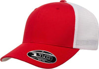 Flexfit 110 Mesh-Back Cap - Red White | HIT a Double