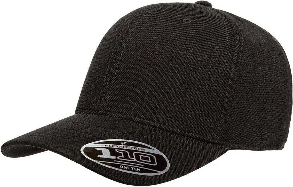 Flexfit 110 Mini-Piqu?? Cap - Black | HIT a Double