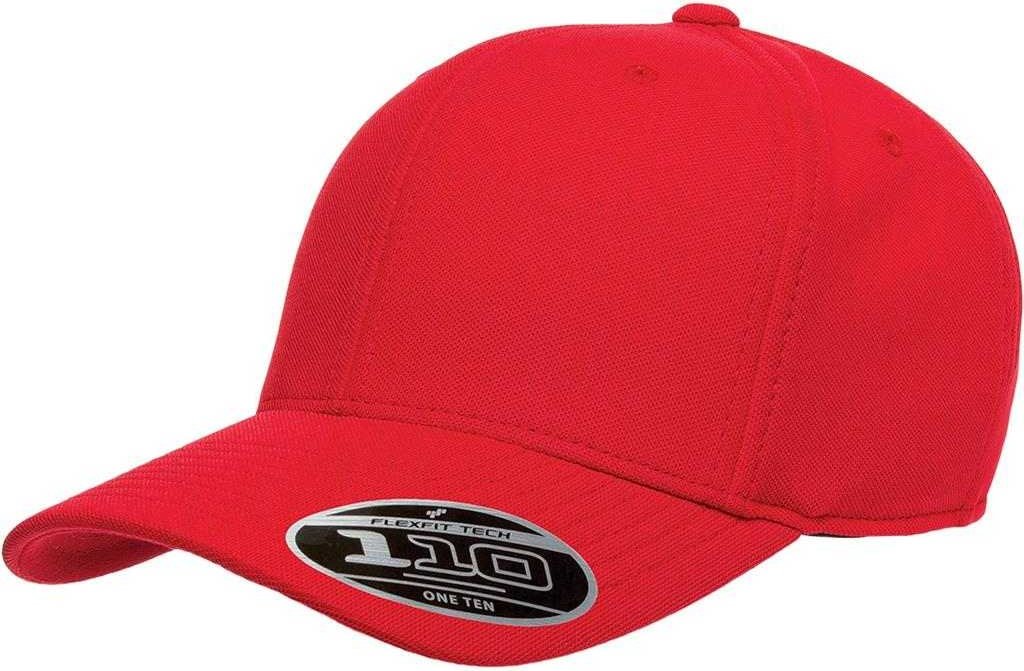 Flexfit 110 Mini-Piqu?? Cap - Red | HIT a Double