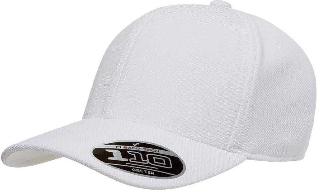 Flexfit 110 Mini-Piqu?? Cap - White | HIT a Double