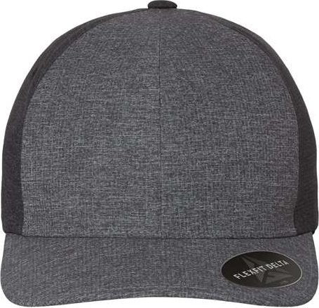 Flexfit 180 Delta Seamless Cap - Melange Blue Melange Charcoal | HIT a Double