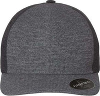 Flexfit 180 Delta Seamless Cap - Melange Blue Melange Charcoal | HIT a Double